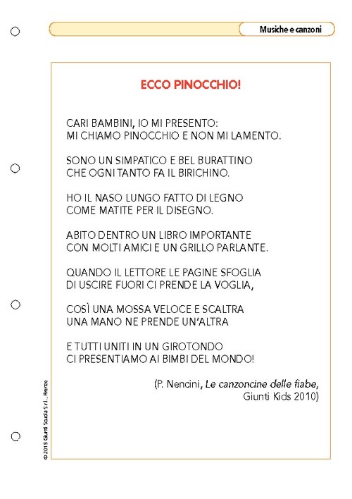 Ecco Pinocchio! - Testo | Giunti Scuola Ecco Pinocchio! - Testo | Giunti Scuola