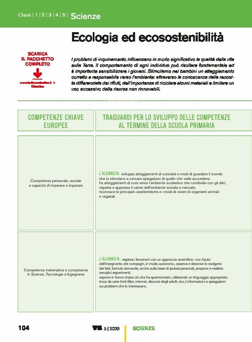 Ecologia ed ecosostenibilità | Giunti Scuola Ecologia ed ecosostenibilità | Giunti Scuola