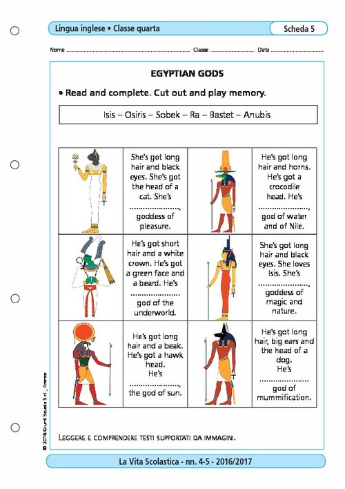 Egyptian Gods | Giunti Scuola Egyptian Gods | Giunti Scuola