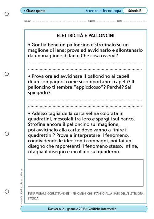 Elettricità e palloncini | Giunti Scuola Elettricità e palloncini | Giunti Scuola