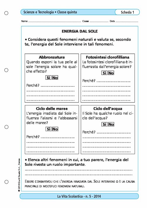 Energia dal Sole | Giunti Scuola Energia dal Sole | Giunti Scuola