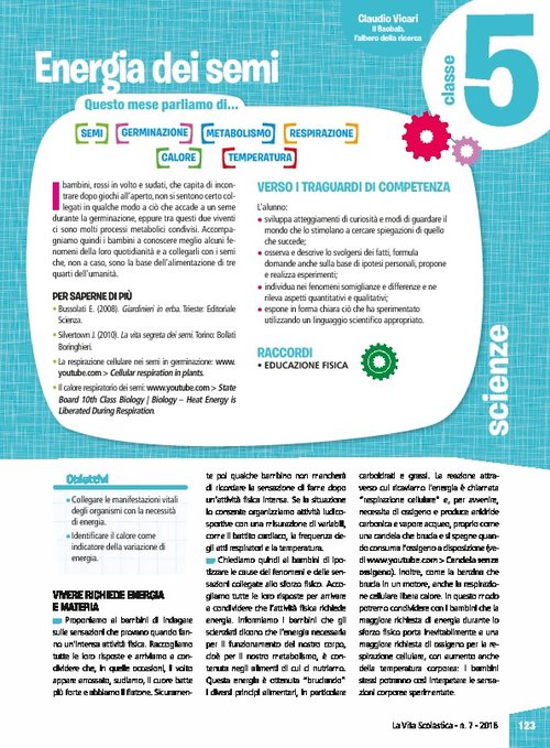 Energia dei semi | Giunti Scuola Energia dei semi | Giunti Scuola