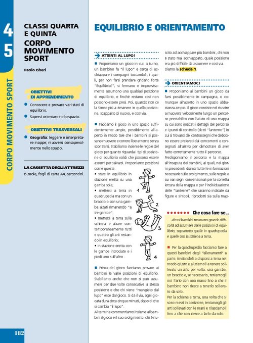 Equilibrio e orientamento | Giunti Scuola Equilibrio e orientamento | Giunti Scuola