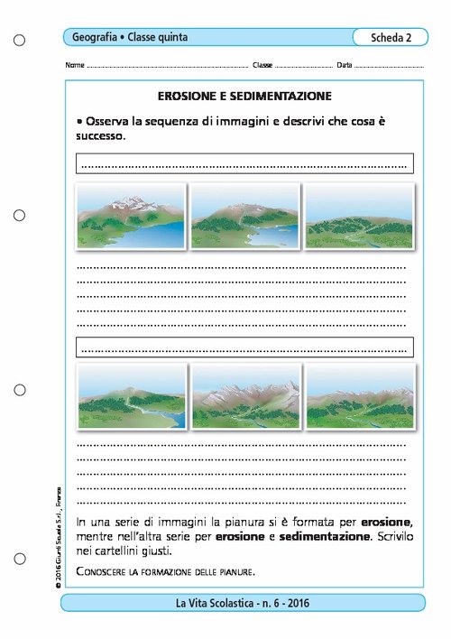 Erosione e sedimentazione | Giunti Scuola Erosione e sedimentazione | Giunti Scuola