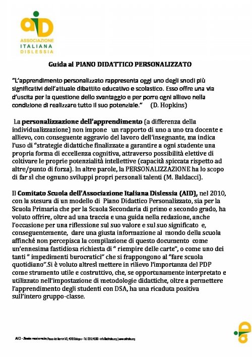 Esempi di piani di progettazione: Guida al Piano Didattico Personalizzato PDP (AID) | Giunti Scuola Esempi di piani di progettazione: Guida al Piano Didattico Personalizzato PDP (AID) | Giunti Scuola