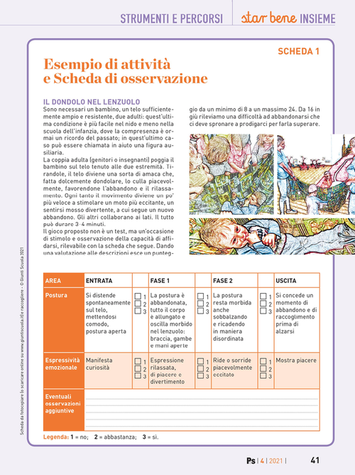 Esempio di attività e Scheda di osservazione | Giunti Scuola Esempio di attività e Scheda di osservazione | Giunti Scuola