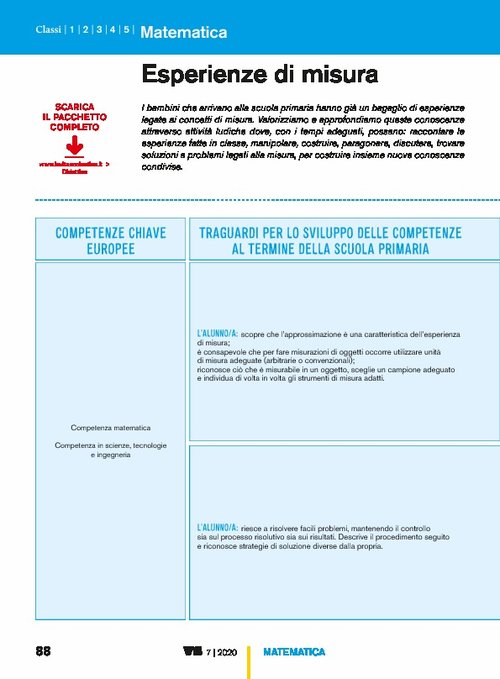 Esperienze di misura | Giunti Scuola Esperienze di misura | Giunti Scuola