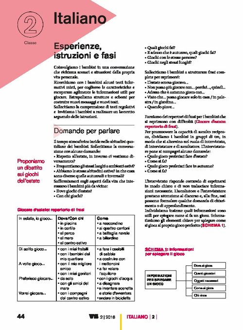 Esperienze, istruzioni e fasi | Giunti Scuola Esperienze, istruzioni e fasi | Giunti Scuola