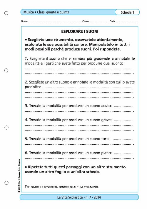 Esplorare i suoni | Giunti Scuola Esplorare i suoni | Giunti Scuola