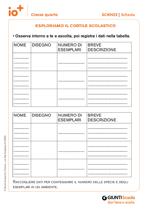 Esploriamo il cortile scolastico | Giunti Scuola Esploriamo il cortile scolastico | Giunti Scuola