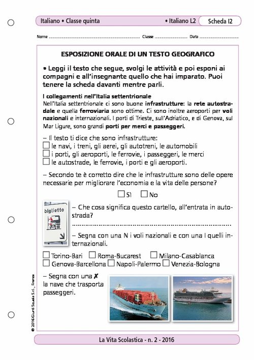 Esposizione orale di un testo geografico | Giunti Scuola Esposizione orale di un testo geografico | Giunti Scuola