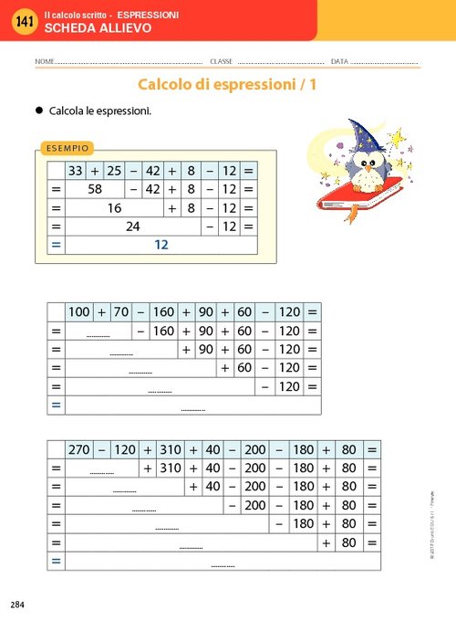 espressioni - Calcolo scritto | Giunti Scuola espressioni - Calcolo scritto | Giunti Scuola