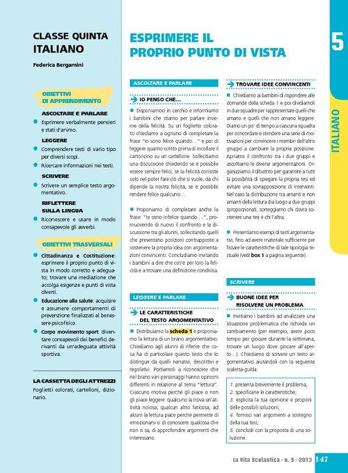 Esprimere il proprio punto di vista | Giunti Scuola Esprimere il proprio punto di vista | Giunti Scuola
