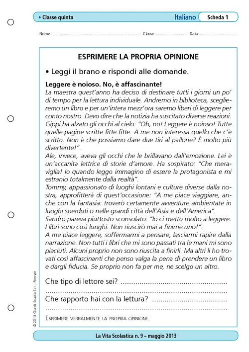 Esprimere la propria opinione | Giunti Scuola Esprimere la propria opinione | Giunti Scuola