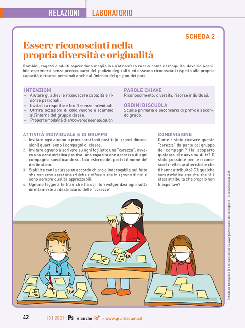 Essere riconosciuti nella propria diversità e originalità | Giunti Scuola Essere riconosciuti nella propria diversità e originalità | Giunti Scuola