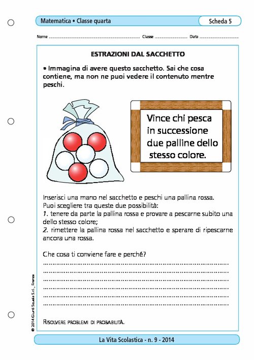 Estrazioni dal sacchetto | Giunti Scuola Estrazioni dal sacchetto | Giunti Scuola