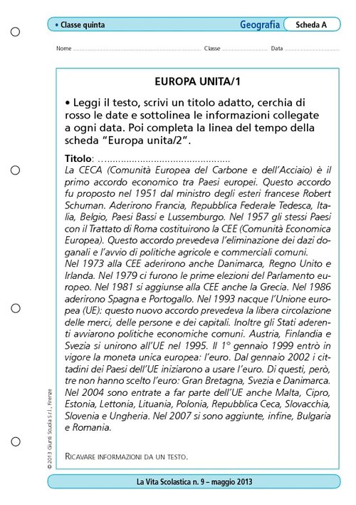 Europa unita/1 | Giunti Scuola Europa unita/1 | Giunti Scuola