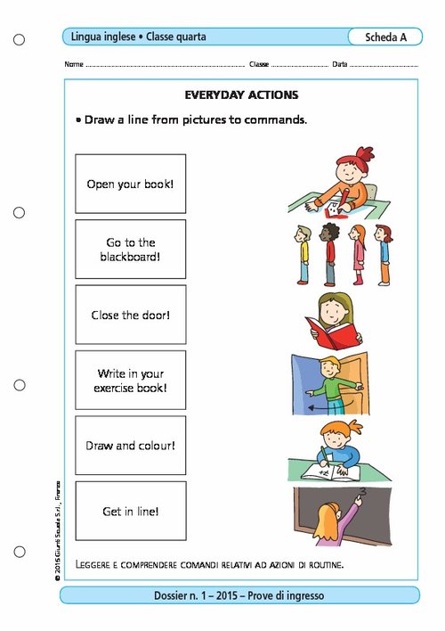 Everyday actions | Giunti Scuola Everyday actions | Giunti Scuola
