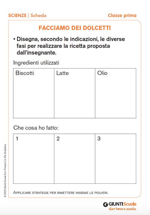 Facciamo dei dolcetti | Giunti Scuola Facciamo dei dolcetti | Giunti Scuola