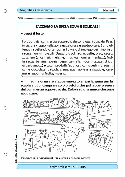 Facciamo la spesa equa e solidale! | Giunti Scuola Facciamo la spesa equa e solidale! | Giunti Scuola