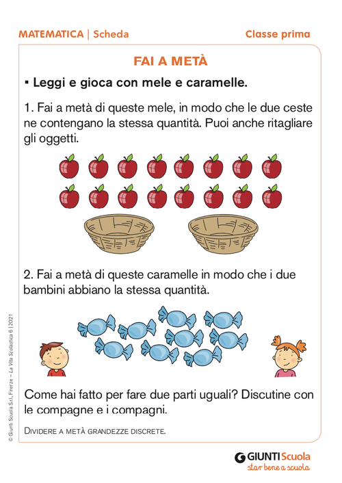 Fai a metà | Giunti Scuola Fai a metà | Giunti Scuola