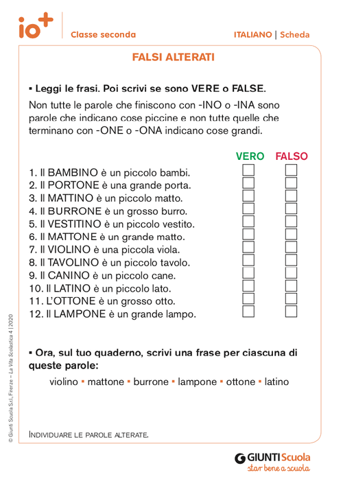Falsi alterati | Giunti Scuola Falsi alterati | Giunti Scuola
