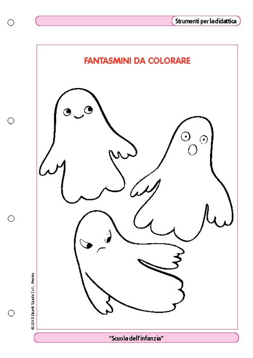 Fantasmini da colorare | Giunti Scuola Fantasmini da colorare | Giunti Scuola