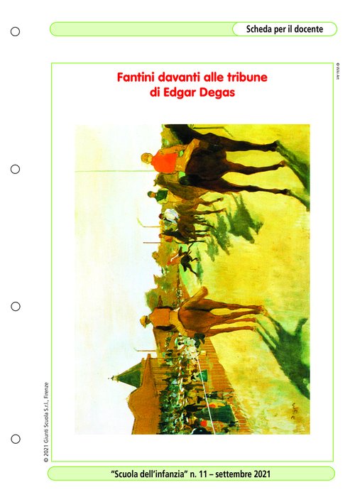 "Fantini davanti alle tribune" di Edgar Degas | Giunti Scuola