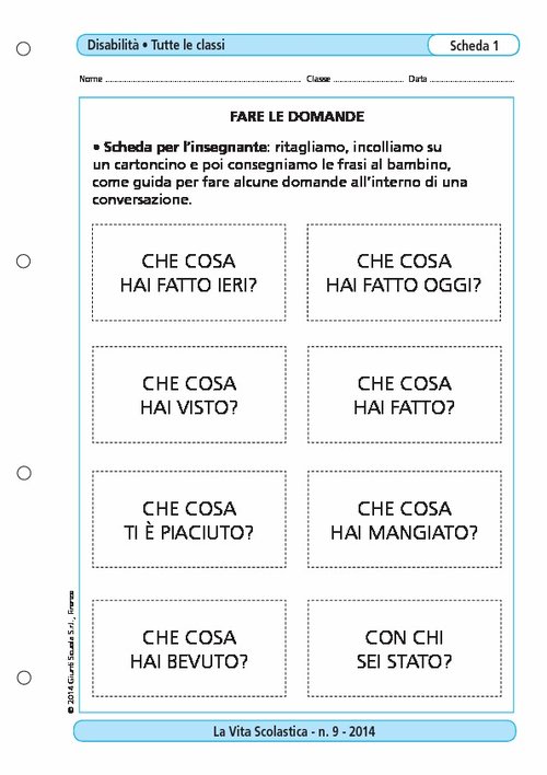 Fare le domande | Giunti Scuola Fare le domande | Giunti Scuola