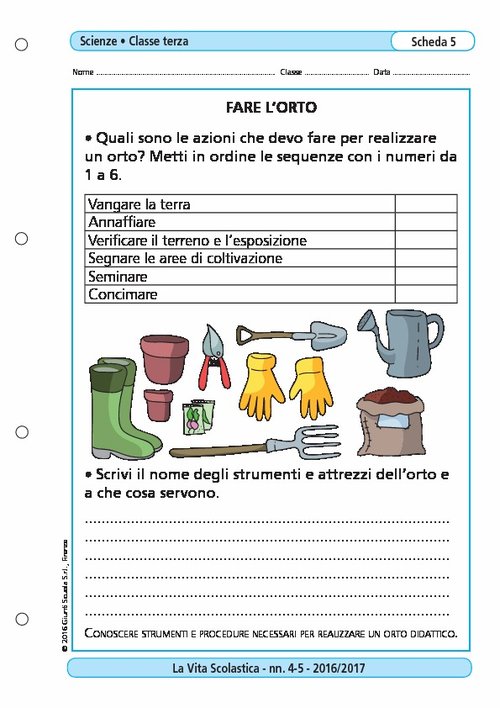 Fare l'orto | Giunti Scuola