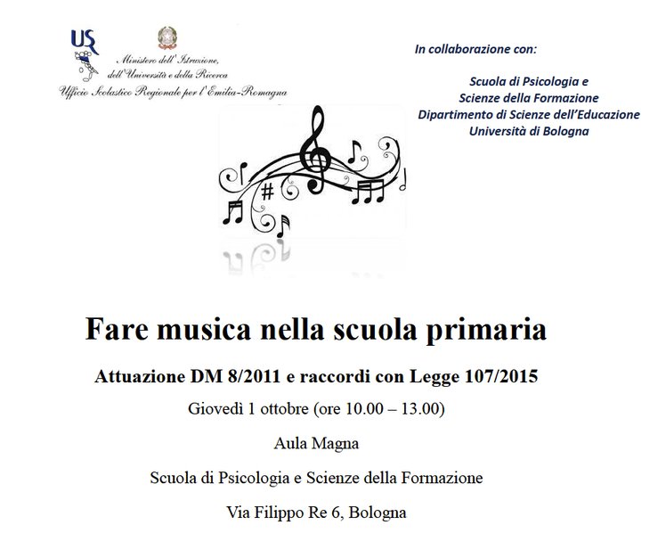 "Fare musica nella scuola primaria": un seminario a Bologna il 1° ottobre | Giunti Scuola