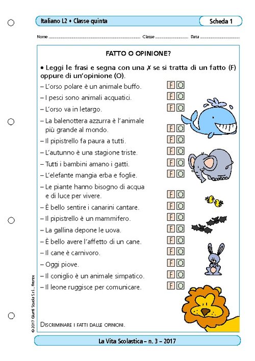 Fatto o opinione? | Giunti Scuola Fatto o opinione? | Giunti Scuola