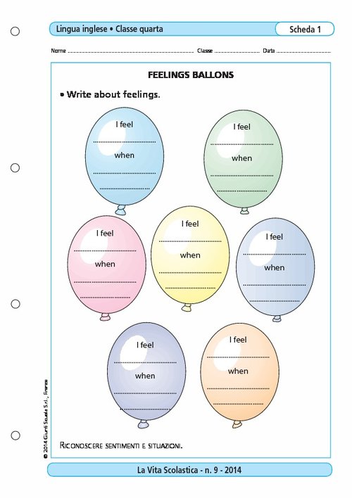 Feelings ballons | Giunti Scuola Feelings ballons | Giunti Scuola