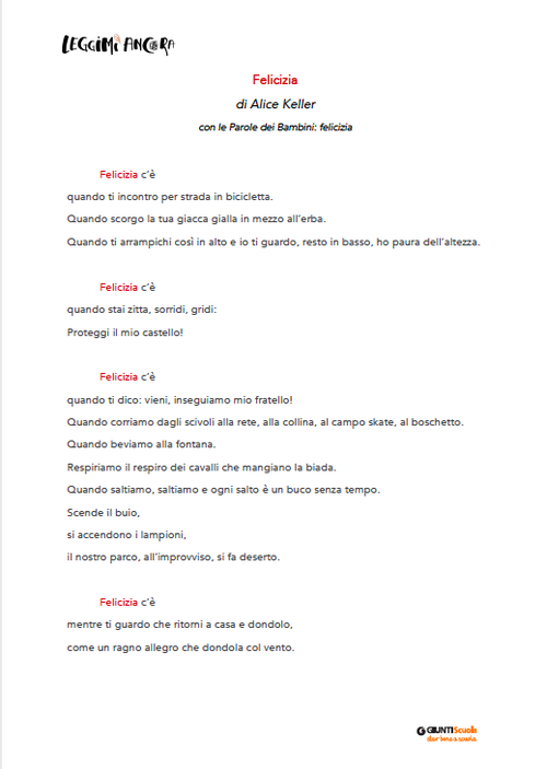 Felicizia | Giunti Scuola