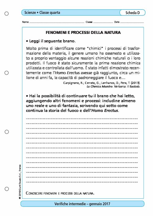 Fenomeni e processi della natura | Giunti Scuola Fenomeni e processi della natura | Giunti Scuola