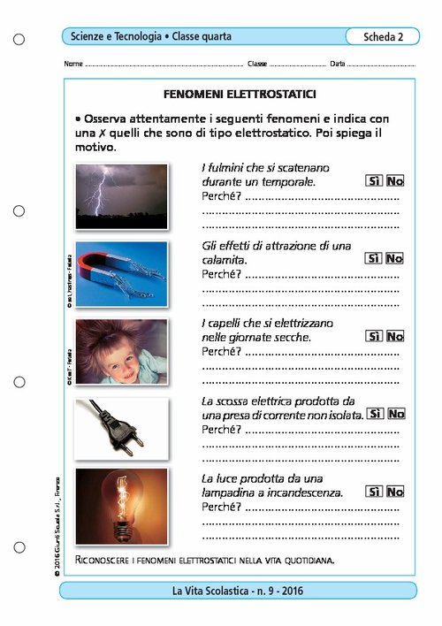 Fenomeni elettrostatici | Giunti Scuola Fenomeni elettrostatici | Giunti Scuola