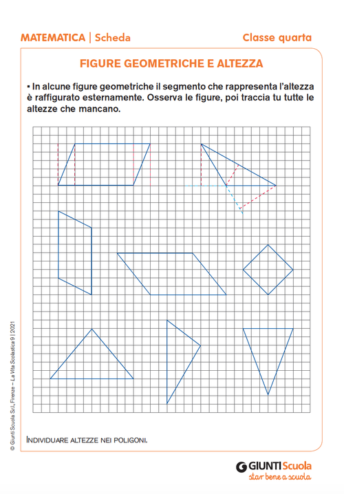 Figure geometriche e altezza | Giunti Scuola Figure geometriche e altezza | Giunti Scuola