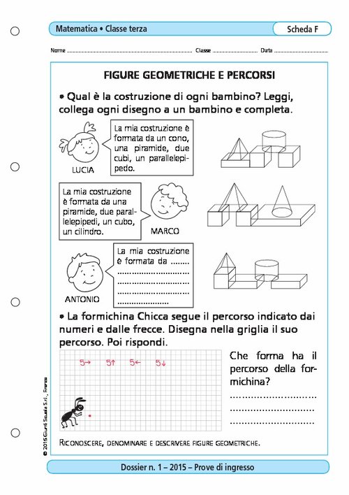 Figure geometriche e percorsi | Giunti Scuola Figure geometriche e percorsi | Giunti Scuola