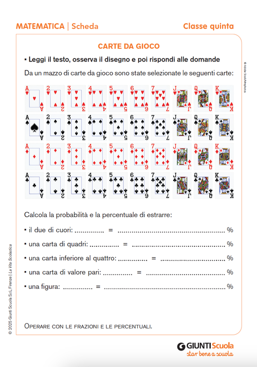 Carte da gioco | Giunti Scuola Carte da gioco | Giunti Scuola
