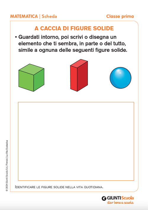 A caccia di figure solide | Giunti Scuola A caccia di figure solide | Giunti Scuola