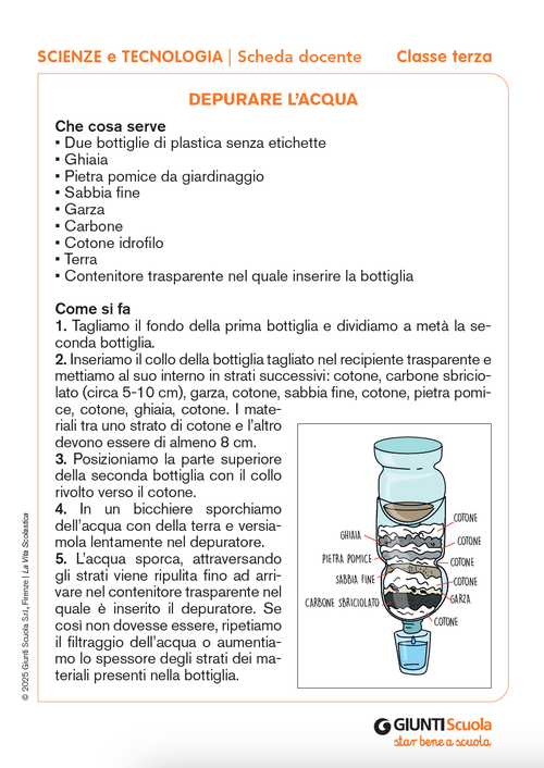 Depurare l’acqua | Giunti Scuola Depurare l’acqua | Giunti Scuola