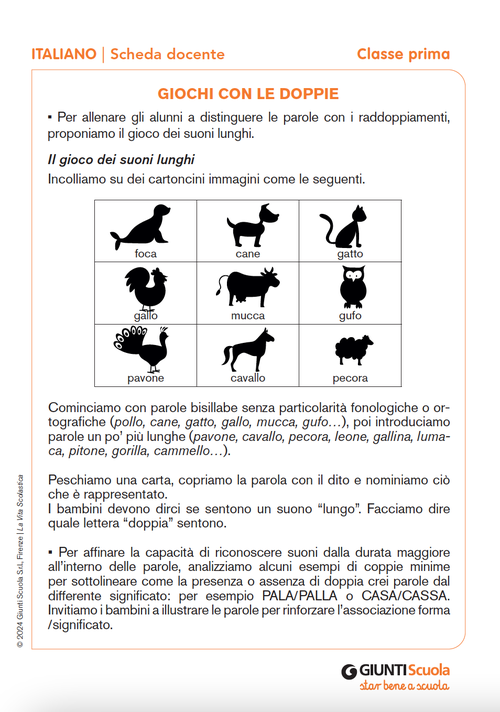 Giochi con le doppie | Giunti Scuola