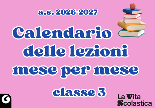 Calendario annuale delle attività | Classe 3 | Giunti Scuola