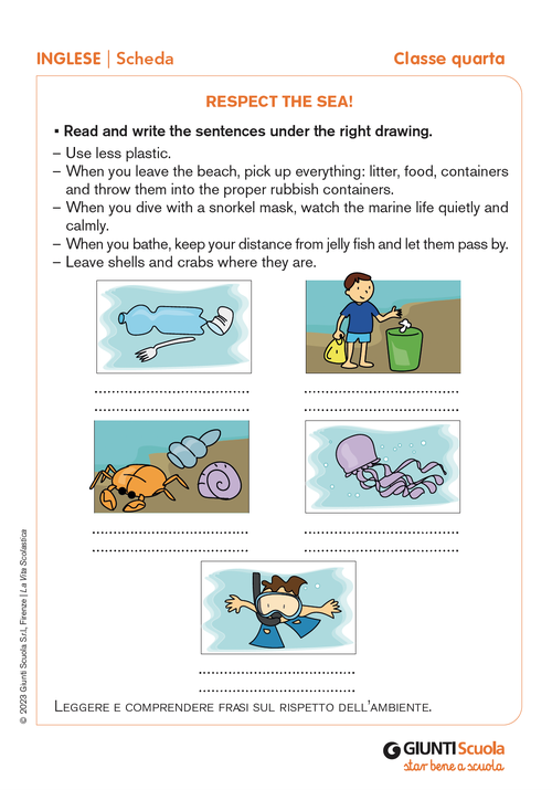 Respect the sea! | Giunti Scuola Respect the sea! | Giunti Scuola