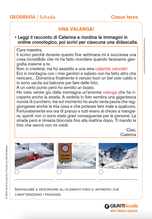 Una valanga! | Giunti Scuola Una valanga! | Giunti Scuola