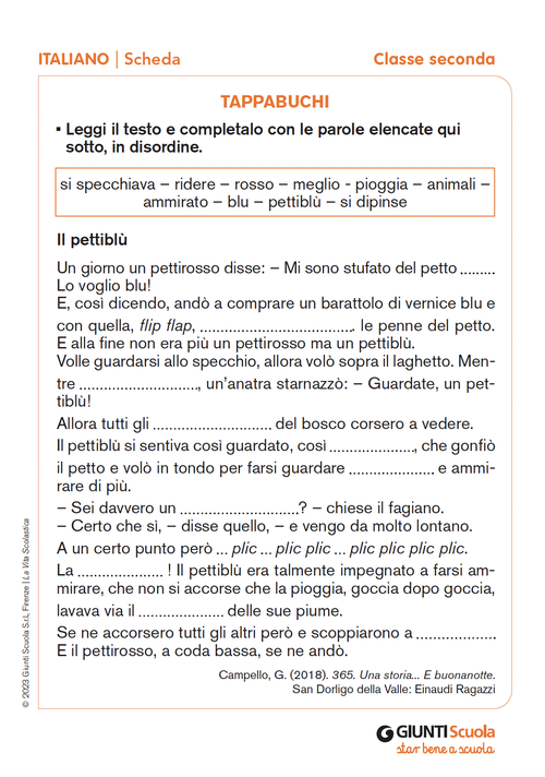Tappabuchi | Giunti Scuola Tappabuchi | Giunti Scuola