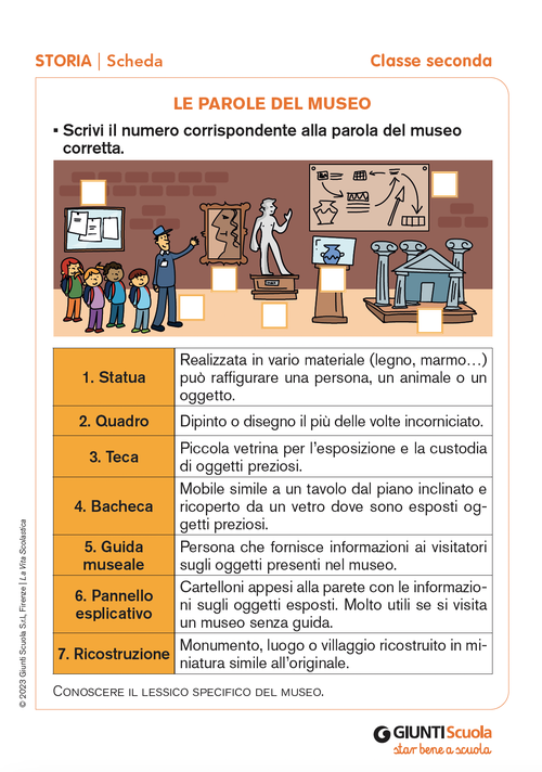 Le parole del museo | Giunti Scuola Le parole del museo | Giunti Scuola