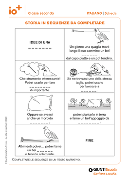 Storia In Sequenze Da Completare Storia In Sequenze Da Completare Giunti Scuola