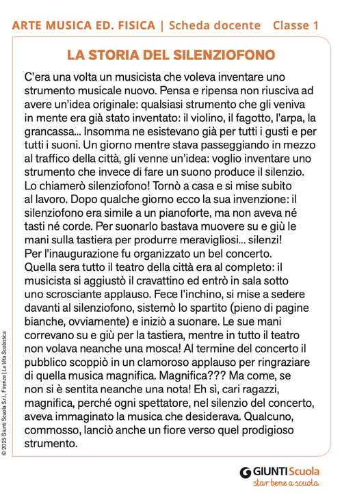 La storia del silenziofono | Giunti Scuola