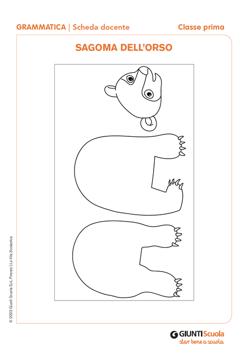 Sagoma dell'orso | Giunti Scuola Sagoma dell'orso | Giunti Scuola